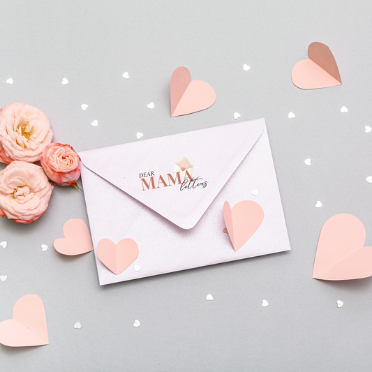 Dear Mama Letters monthly encouragement letter subscription for new moms — hand-sealed envelope